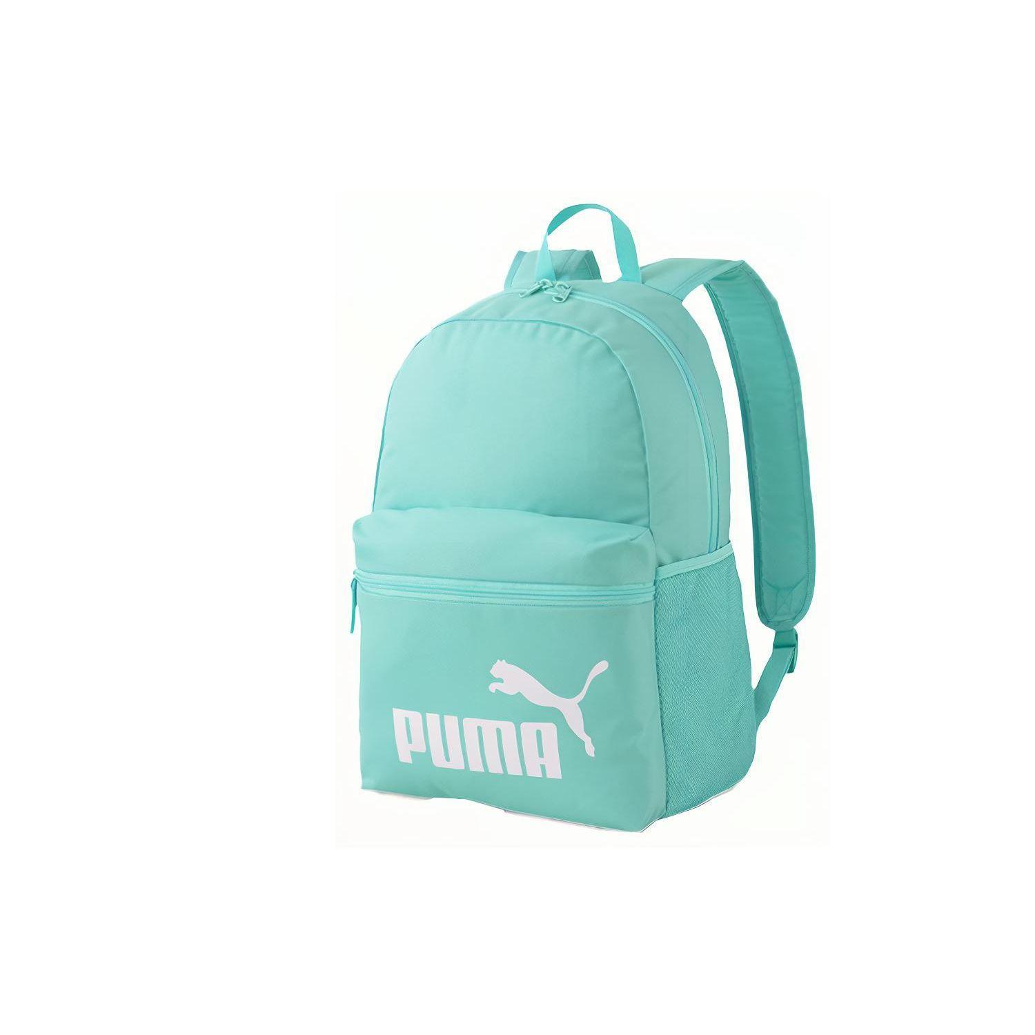 Puma Large Capacity Sports Student Zipper Fabric Backpack Unisex Backpack Angel-Blue 075487-55 Angel Blue