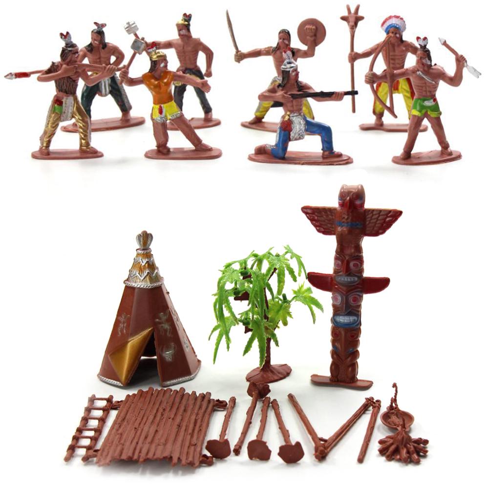 Funny Indian Figures Tribes 13Pcs/Set Model Home DIY Scenery Accessory