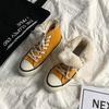 Retro cotton shoes female winter student velvet black high-top cotton shoes 88