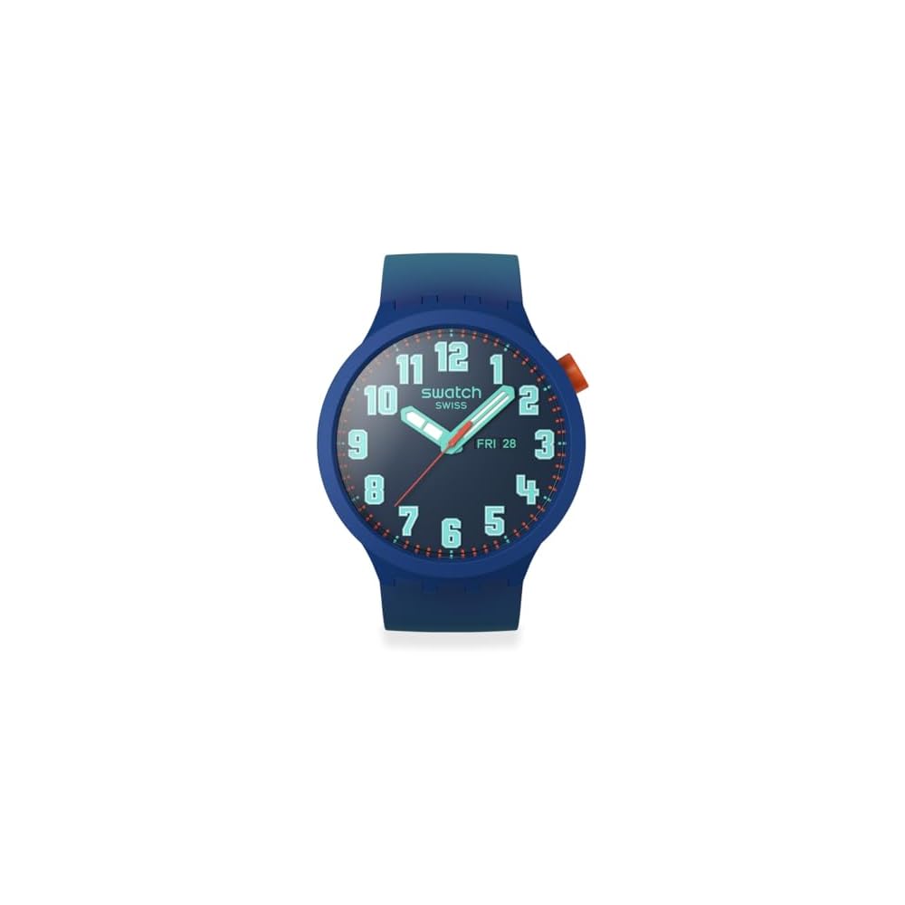 Swatch Aquachrono Essentially Bold Unisex Watch Blue 41mm Water Resistant Quartz
