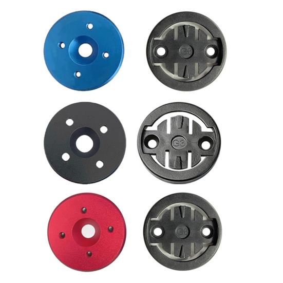 Aluminum Alloy Bike Computer Mount Lightweight Universal MTB Mountain Road Bike 28.6mm Top Cap Computer Holder Base Bike Accessories