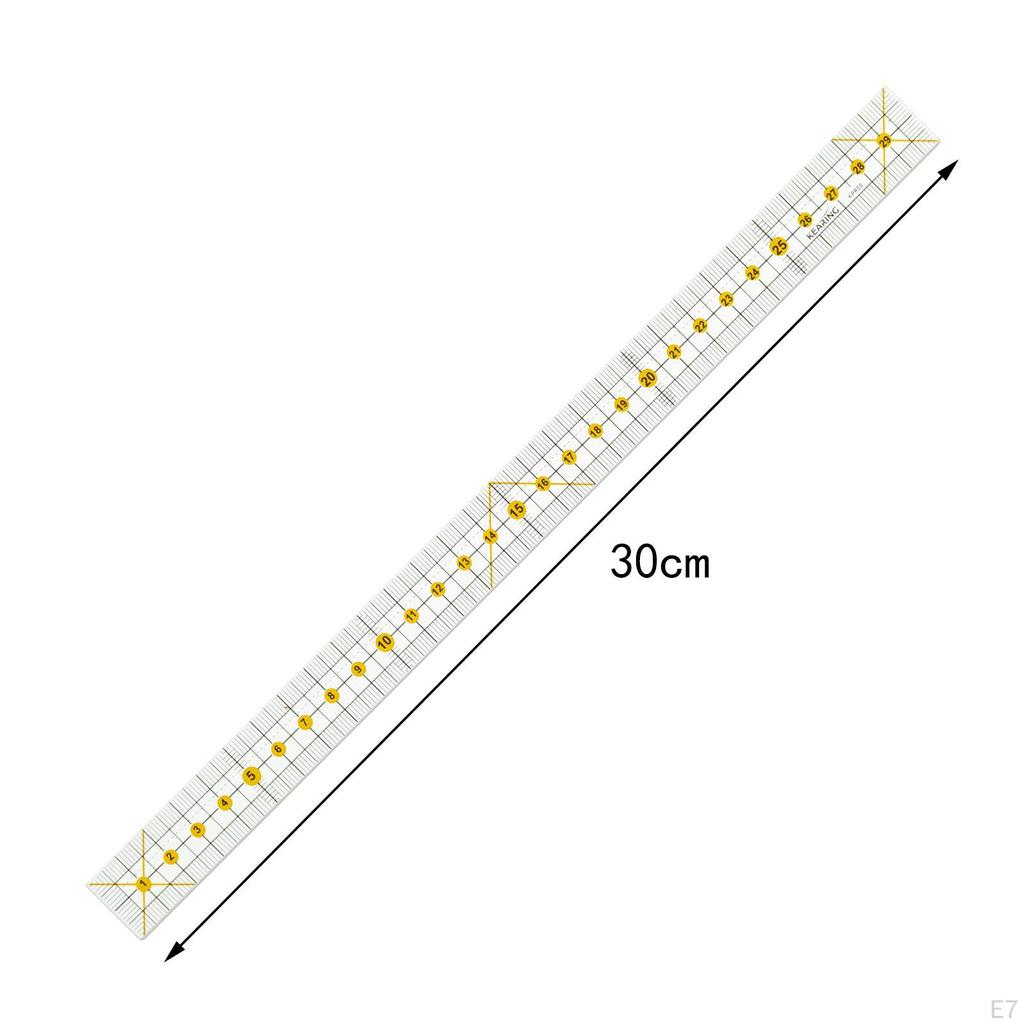 Acrylic Sewing Ruler Tool Quilting Guide Patchwork Cutting Cloth Manual for