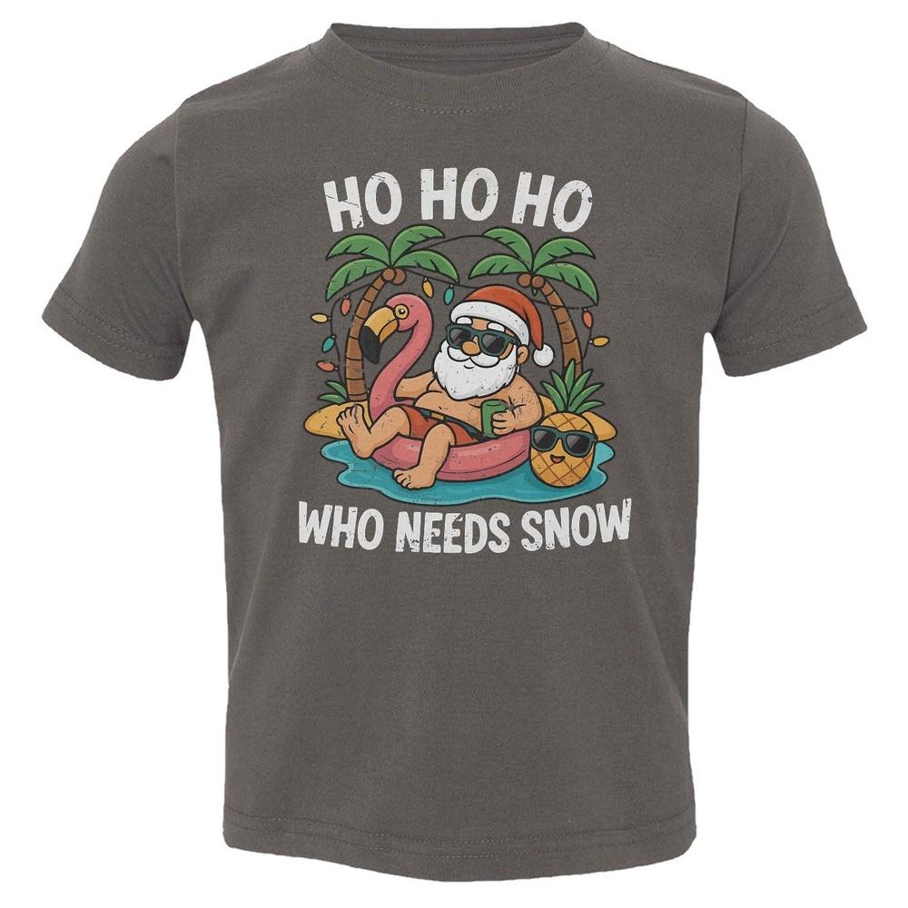 Tropical Santa Design - Funny No Snow Needed Holiday Toddler T-Shirt Unisex T-Shirt M