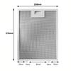 318 X 258 X 9mm Cooker Hood Filter Replacement Range Hood Filter Range Hood Filter Optimal Replacement Interval