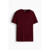 H M sliM FiT T sHirT Burgundy