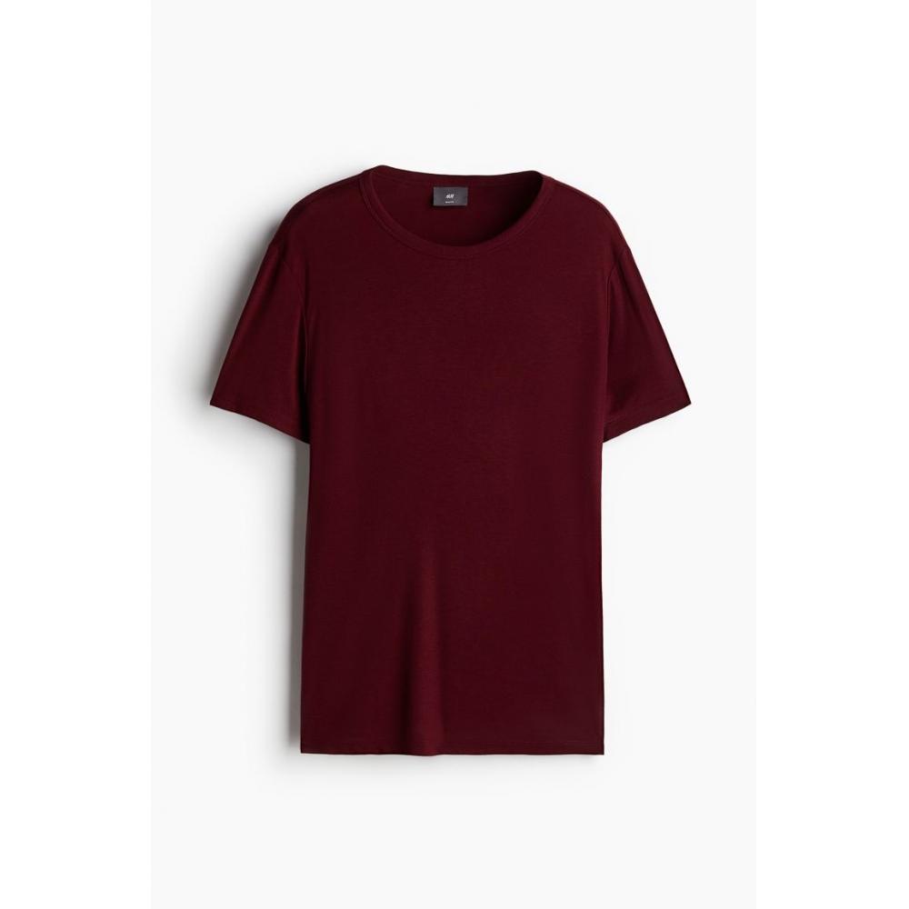 H M sliM FiT T sHirT Burgundy