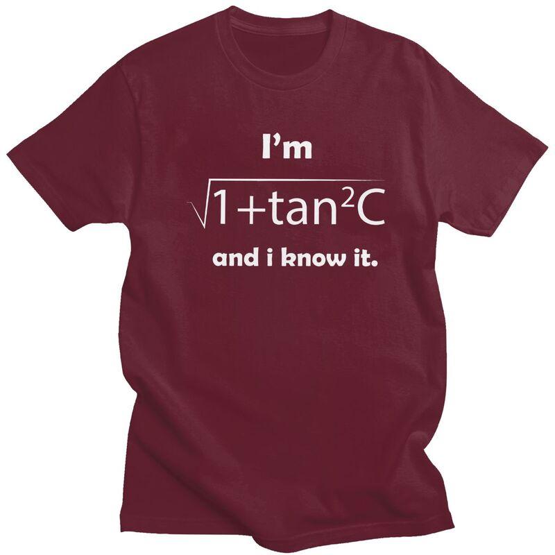 Mens IM Sec C And I Know It Funny Sexy Math Humor T Shirts Pure Cotton Short Sleeve Tee Shirt Loose Fit Streetwear Clothing