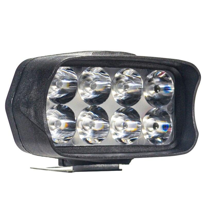 Motorcycle Headlight 8/12/16 LED Driving Lights Waterproof Auxiliary Headlight Scooter External Spotlight Fog Light Accessories