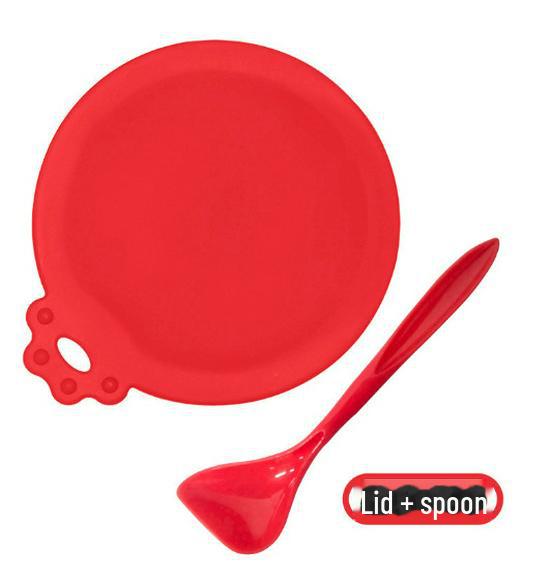 Capac din silicon pentru conserve de mâncare pentru animale de companie - Sigiliu 3-în-1 pentru păstrarea prospețimii pentru pisici și câini