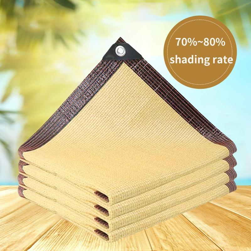 

Sun Shade Cloth Outdoor Canopy Sunshade Awning Cover Privacy Screen Net UV Block for Patio Pergola Gazebo Garden Shelter Screen 2x2M жовтий