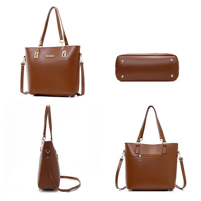 New women's bag fashion six-piece set mother and child bag solid color large capacity shoulder portable messenger bag fashion