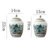 Ceramic Tea Landscape Decoration Storage Jar Grain Sealed Kitchen Container