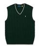 POLO RALPH LAUREN Cable Knit Cotton Sweater Vest - Green