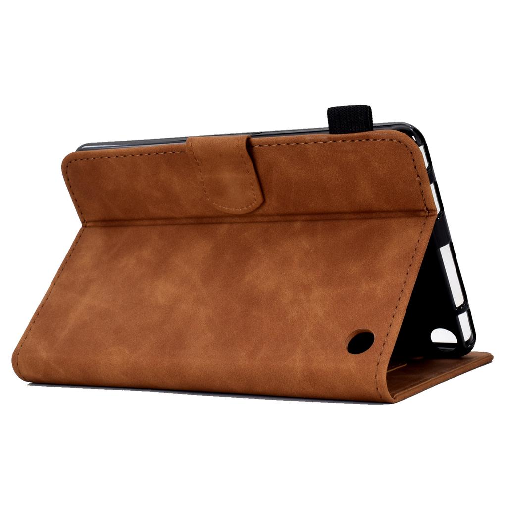 A7 For Amazon Fire HD 10 (2023) Tablet Case Flower Butterfly Imprinted Leather Cover with Card Slots