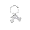 Personalized Keychain Custom Boy Girl Key Chain Family Mother Kid Child Gift For Woman Men Couple Stainless Steel Jewelry
