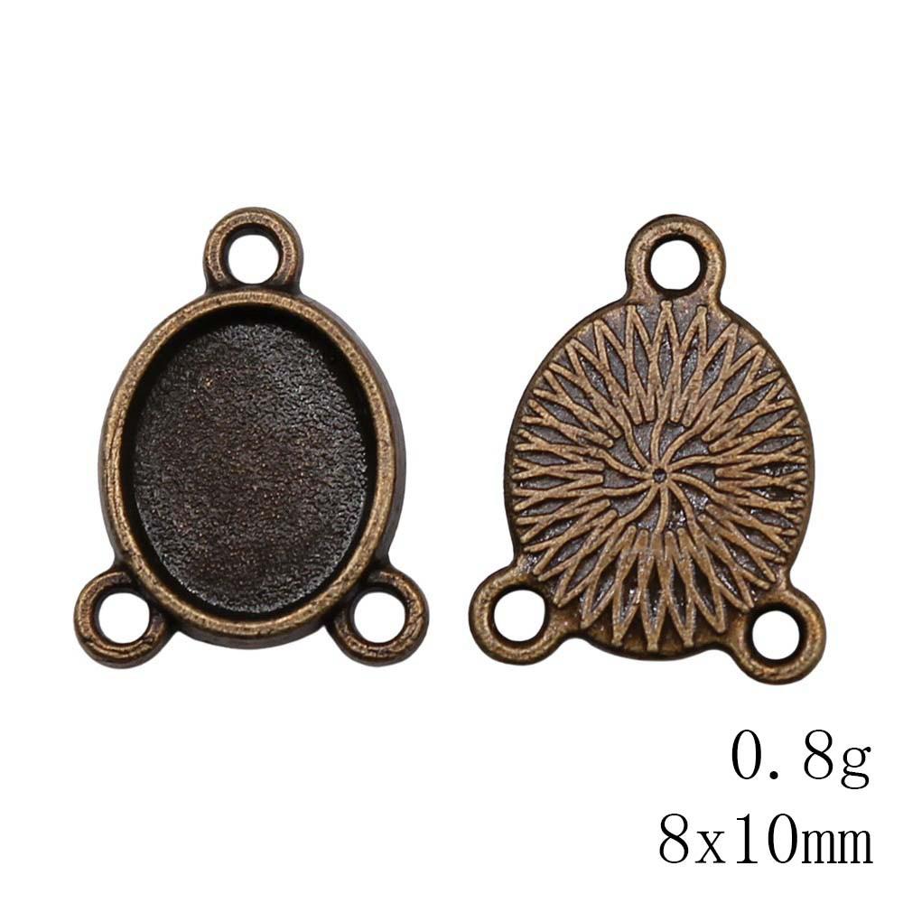 NewArrivals Accessories Jewelry Three-Hole Multi Size Glass Cabochon Base Setting Tray Accessories Parts Souvenir Men's Accessories