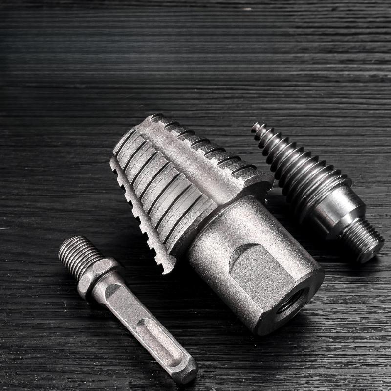 Wood Splitter Drill Bit With A Round Square Shank And A Detachable Firewood Screwdriver, High-carbon Steel Firewood Drill Bit