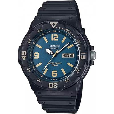 Men S Quartz Watch Mrw 200h 2b3v greeniSh Blue Dial
