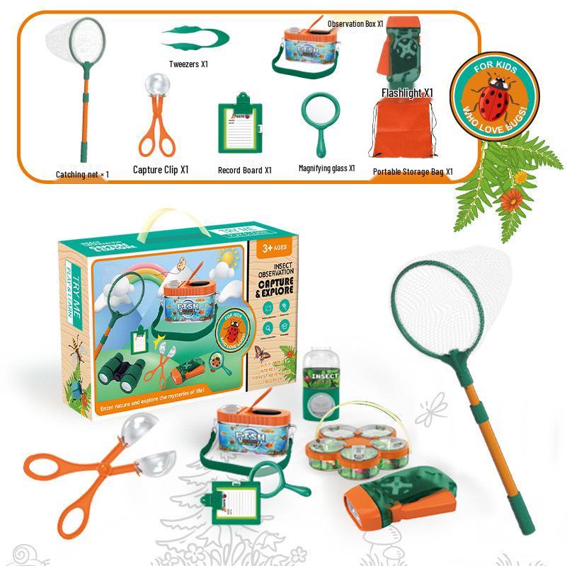 Kids  Outdoor Adventure Insect Observation & Capture Kit with Telescope