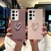 Applicable To Samsung S25Ultra Mobile Phone Case S24fe New S23 + Pearl Love S22 Internet Celebrity A55 Hard Case A16