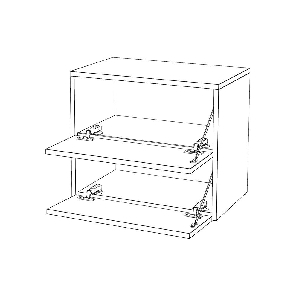 SONOMA OAK SHOE CABINET 60 CM - MODERN