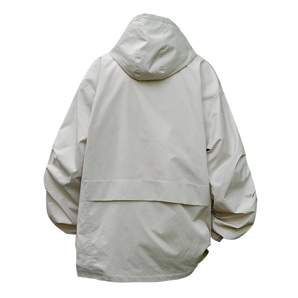 Men's Casual Sports Jacket Waterproof Lightweight Hooded  Hiking Golf Raincoats With  Pockets