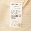 AURALEE A24Stainless Steel04OS HARD TWIST FINX ORGANDY STRIPE SHIRT tops 0 beige stripeUsed