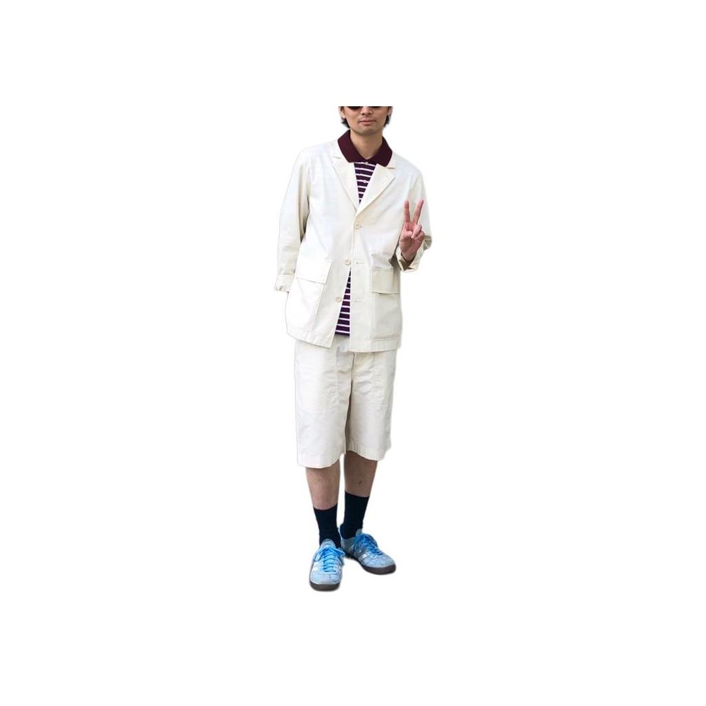 Uniqlo Jw Anderson Collaboration Ss24 Solid Color Zipper Minimalist Casual Shorts Men shorts Natural 467050-30