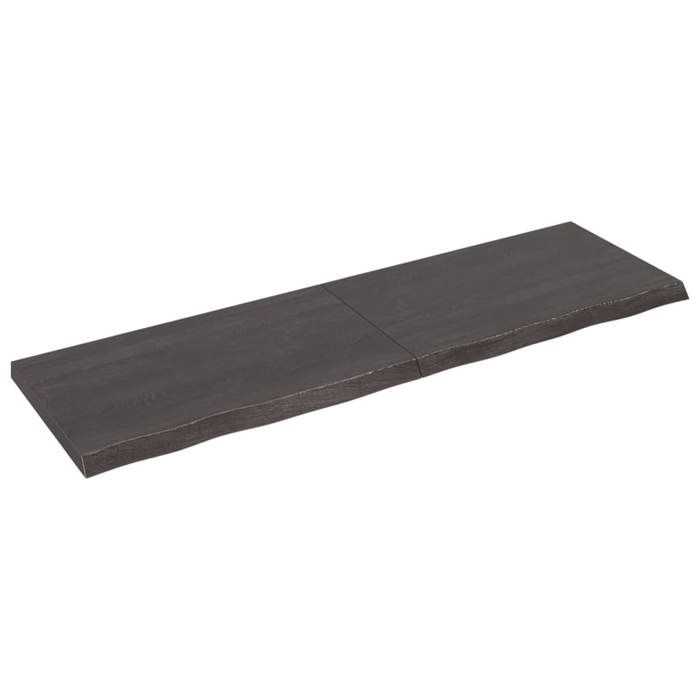 VidaXL Dark Grey Desktop 200x60x6 Cm Treated Oak Wood 3156463
