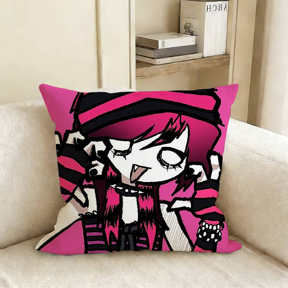EEmo SSubculture Art Pillow Cover Sofa Cushion Cover Home Room Decoration Children Gift