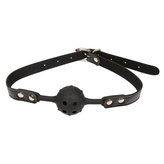 Safety Silicone Open Mouth Gag Ball With Holes Bondage Restraints Sex Toys For Women Slave Gag With Open Holes For Couples 