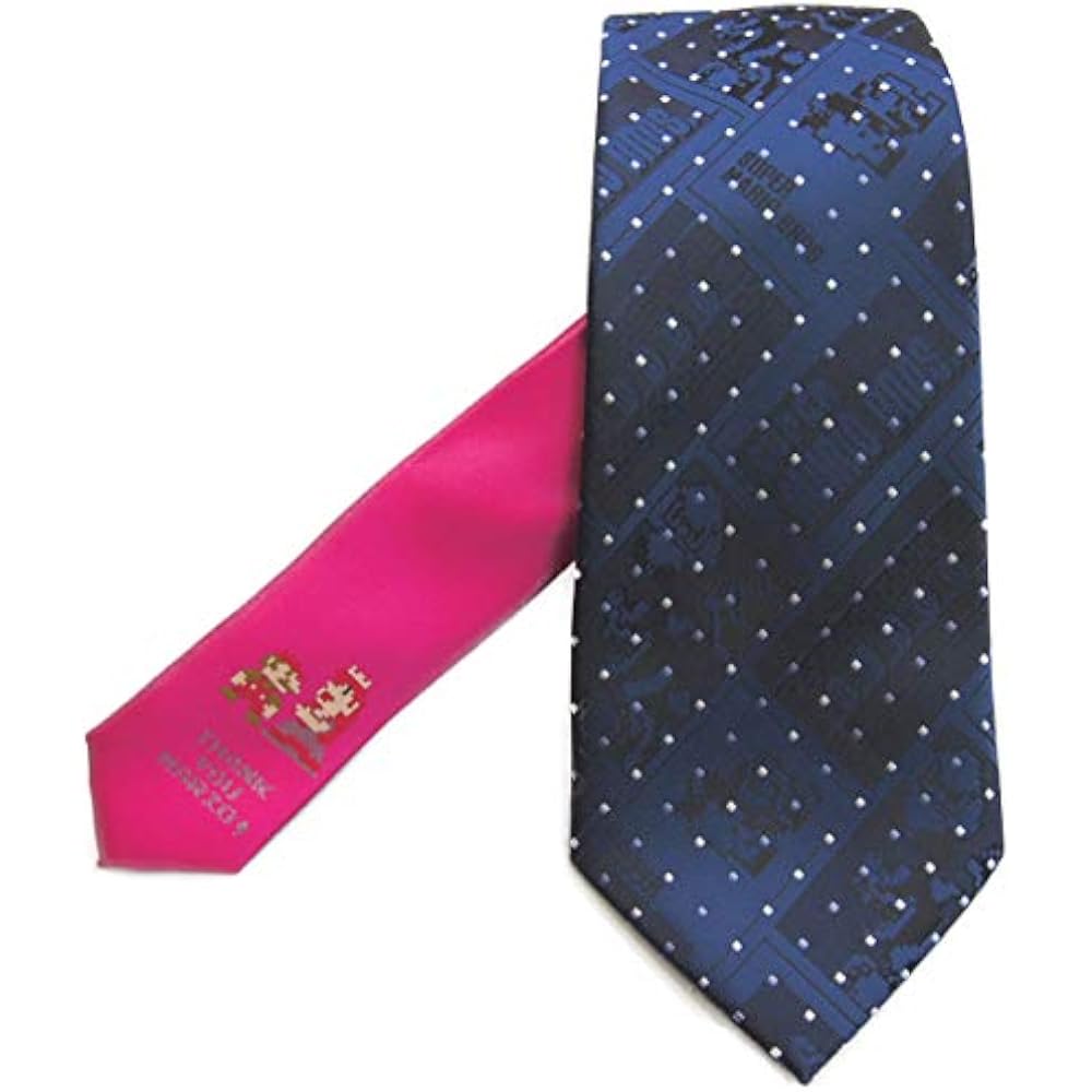 [Shikisai Shop] Super Mario Brothers Necktie Cute Character Necktie Silhouette