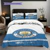 Manchester City Glory Three-piece set (1 * duvet cover + 2 * pillowcase, without core) 2DFlat Duvet cover and pillowcase Christmas birthday gift