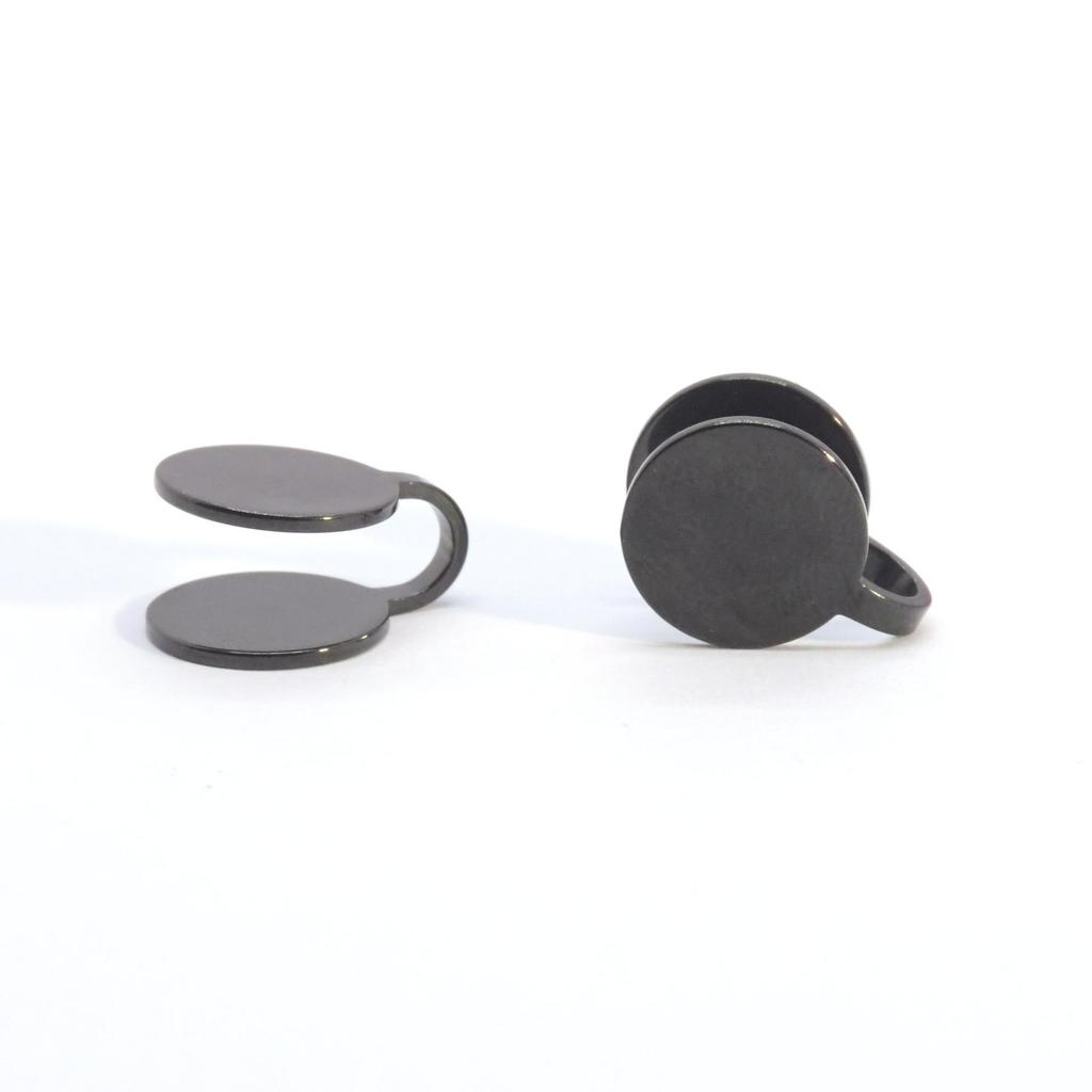 Pince d'oreille créative ronde en acier inoxydable - Boucles d'oreilles DIY sans perçage et accessoires de bijoux