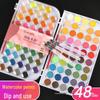 48-Color Portable Watercolor Paint Set for Beginners - Perfect for Kids and Hand-Painted Art