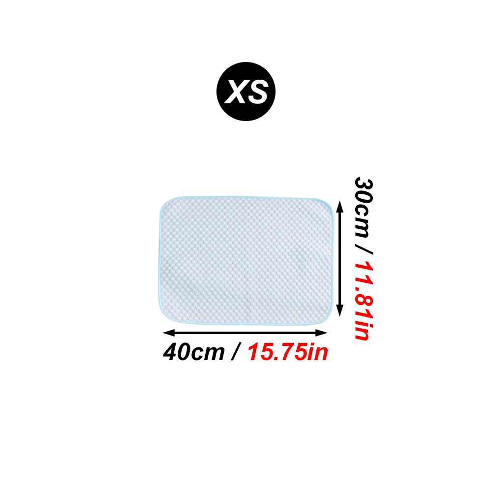 1pc Summer Cooling Mat Breathable Ice Silk Cooling Pad for Small Animals Rabbit Hamster Scratch-resistant Wear-resistant Ice Pad