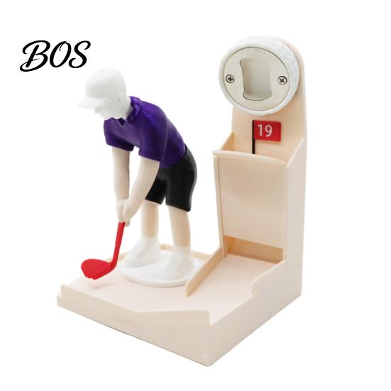 Casual Game Night Opener Bottle Opener, Golf Swing Beer Shape, Fun Board Dinner Party Accessory Durable Creative Ornament, for Home Bars And