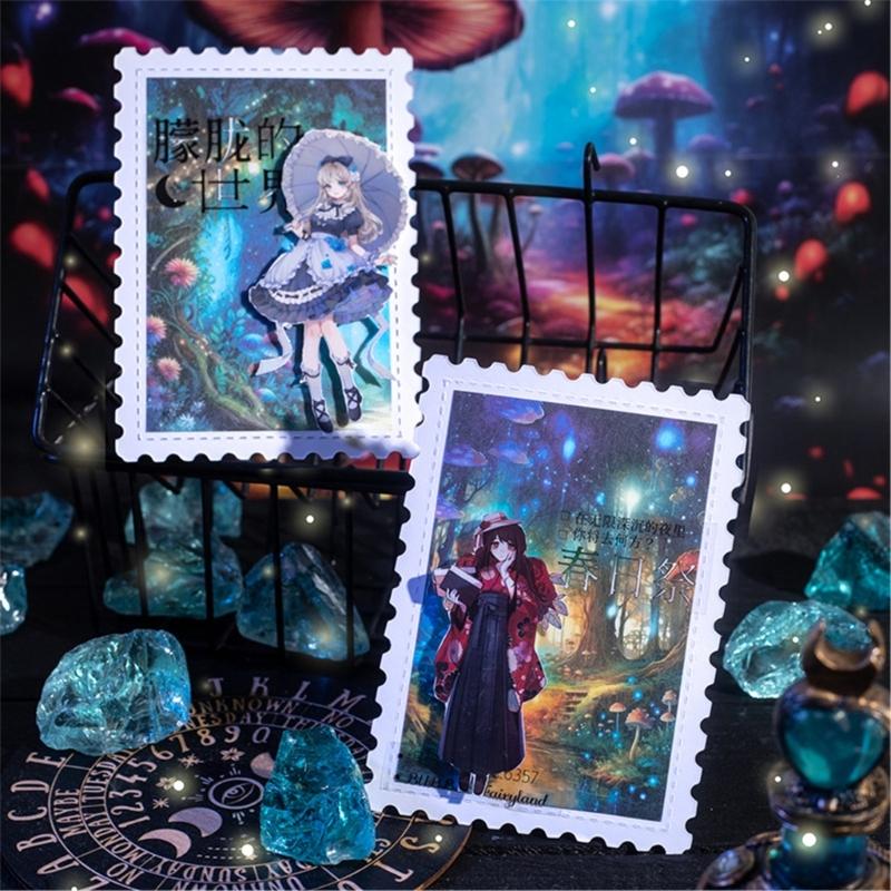10 Sheets DIY Scene Sticker Landscape Sticker Aesthetic Sticker Forests Series Sticker Scrapbook Sticker Journal Sticker