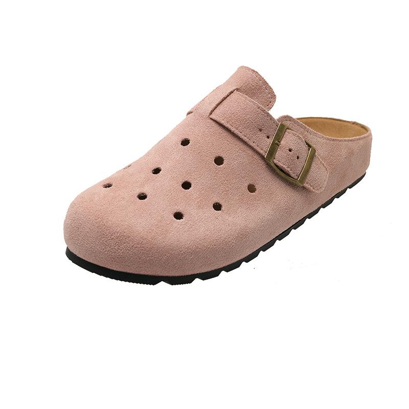 

Women’s Closed-Toe Platform Slip-On Birkenstyle Slide Sandals Soft Sole Summer Shoes 43 рожевий