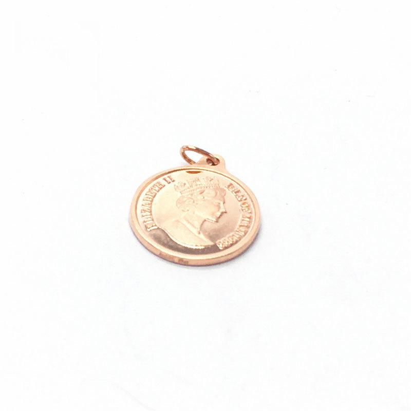 Purple Gold Queen Round Brand Pendant Necklace Classic Vintage Color Gold Plated Rose Gold Set Chain