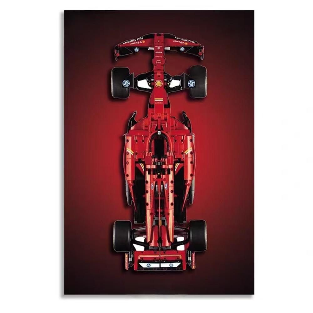 NEW LED Display Wallboard Suitable for LEGO 42206 RB 20 - F1 building block car model Wall Mount Display box Photo Frame