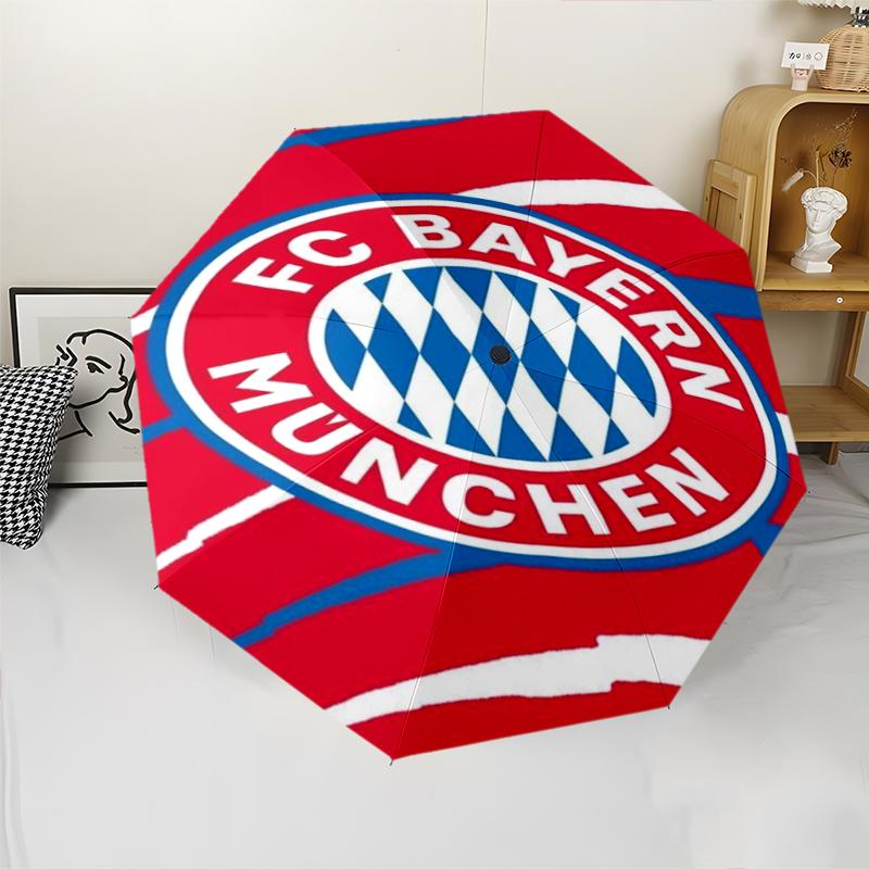 Bayern Munich Theme Automatic Umbrella, Lightweight & Portable, 8 Rib, Perfect for Outdoor Travel, Birthdays, Christmas, Gifts.