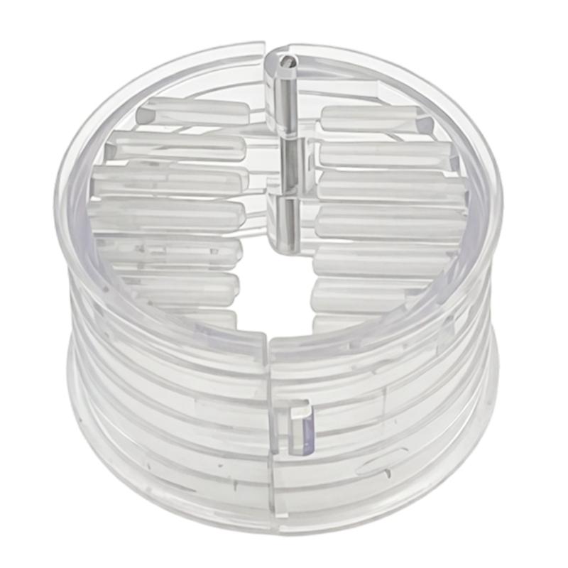 Transparent Small Ponytail Holder Hair Clip Set with Two Sizes Lightweight Comfortable for Women Girls Daily Use S