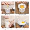 Fluffy Whisk Manual Egg Beater Fast Quiet Detachable Easy To Clean Egg Whites Separation Manual Egg Beater