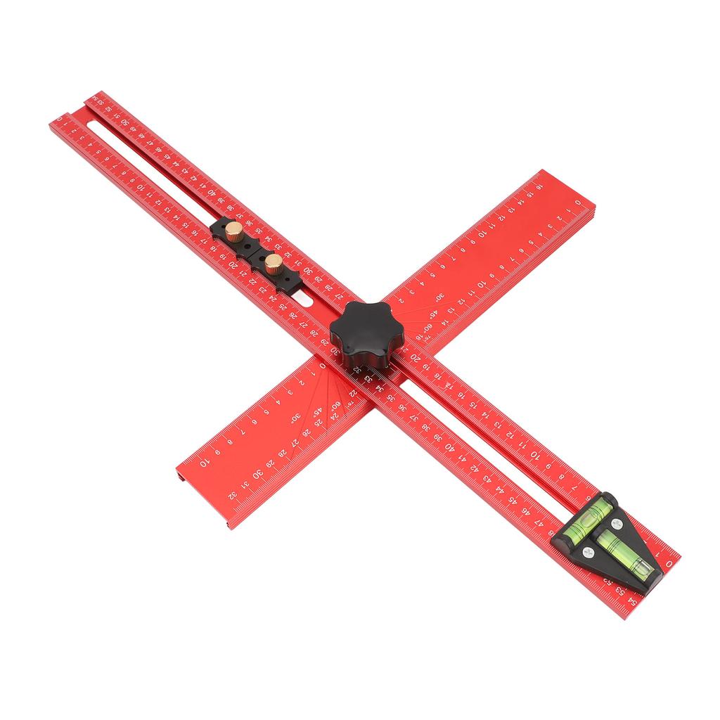 Drilling Positioning Ruler 2 In 1 45 Degrees and 90 Degrees Punch Locator Drill Guide for Woodworking