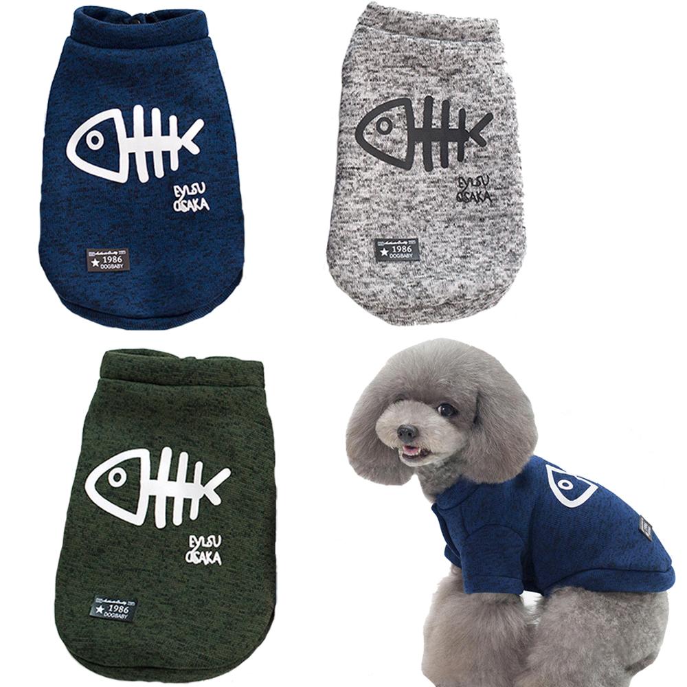 

Свитер для собак, куртка для кошек с принтом рыбьей кости, одежда для домашних животных для маленьких собак, кошек, уютная хлопковая толстовка с капюшоном для щенков, собак и кошек, толстовка для чихуахуа, одежда для домашних животных