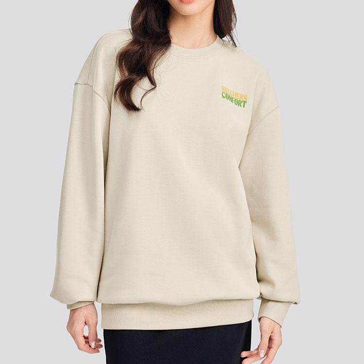 Skechers Sports Alliance Series Fleece Lined Warm Casual Commuter Fashion Comfortable Soft Crew Neck Pullover Sweatshirt L424U315-0046
