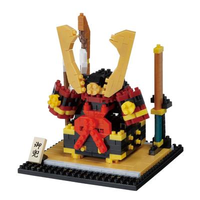 Kawada Nanoblock Kabuto 500 8 x x 8 12 Yaş ve Üzeri ve İç Mekan Süsü, Parçalar, 9.2 cm, Yukarı, Dekorasyon, Hobi, NBH_240