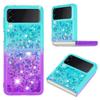 Husa cu gradient de culoare rezistenta la socuri pentru Samsung Galaxy Z Flip 5 Flip 4 Flip 3 5G Husa Diamond Bling Husa transparenta din silicon pentru Galaxy Z Flip5