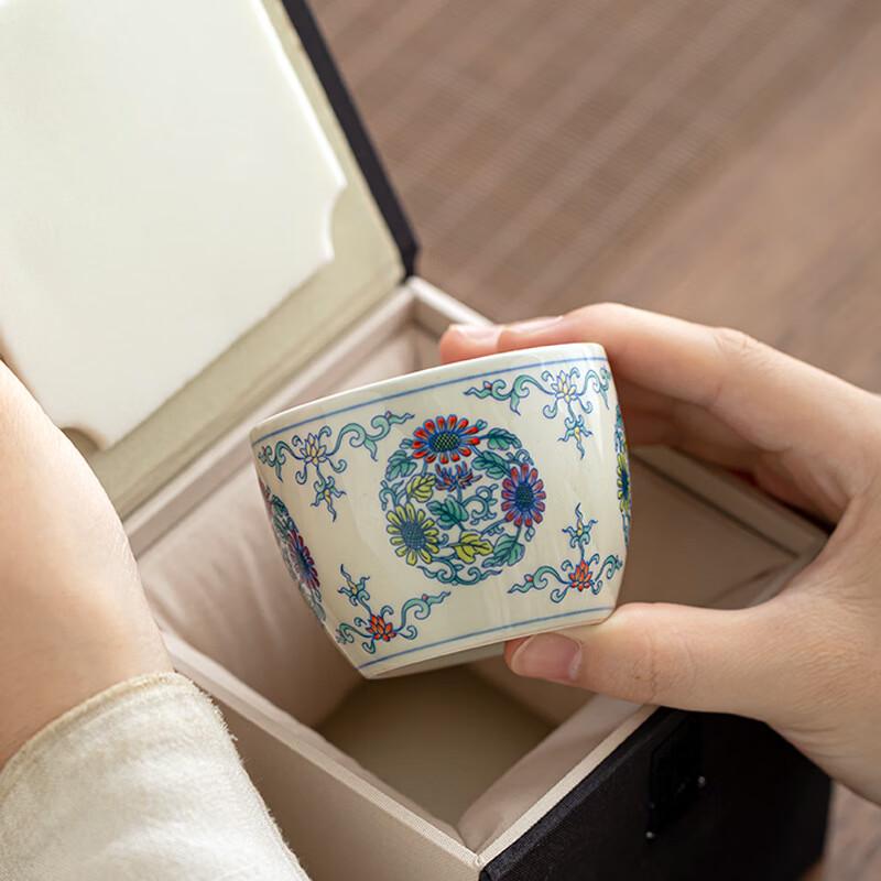 Shangqi Hand-Painted Ceramic Kung Fu Tea Master Cup